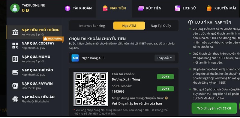 Giao dịch thông qua Internet Banking tiện lợi, nhanh chóng